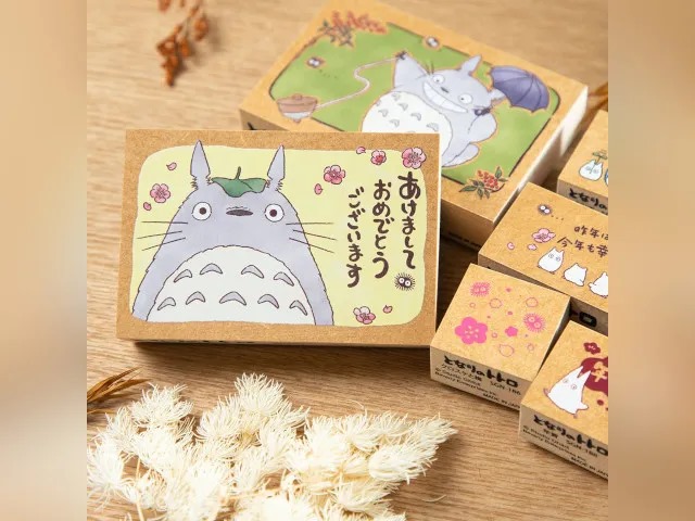 Новый год с Тоторо: Studio Ghibli выпустила праздничные штампы