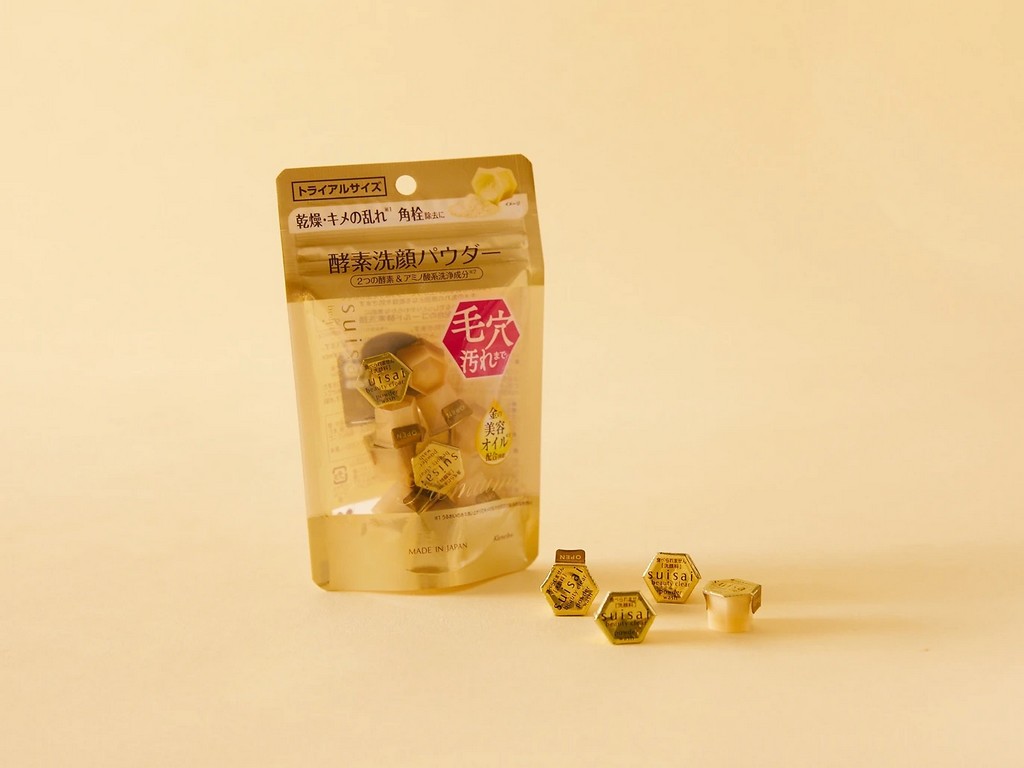 Suisai Beauty Clear Gold Powder Wash — пудра для умывания в капсулах