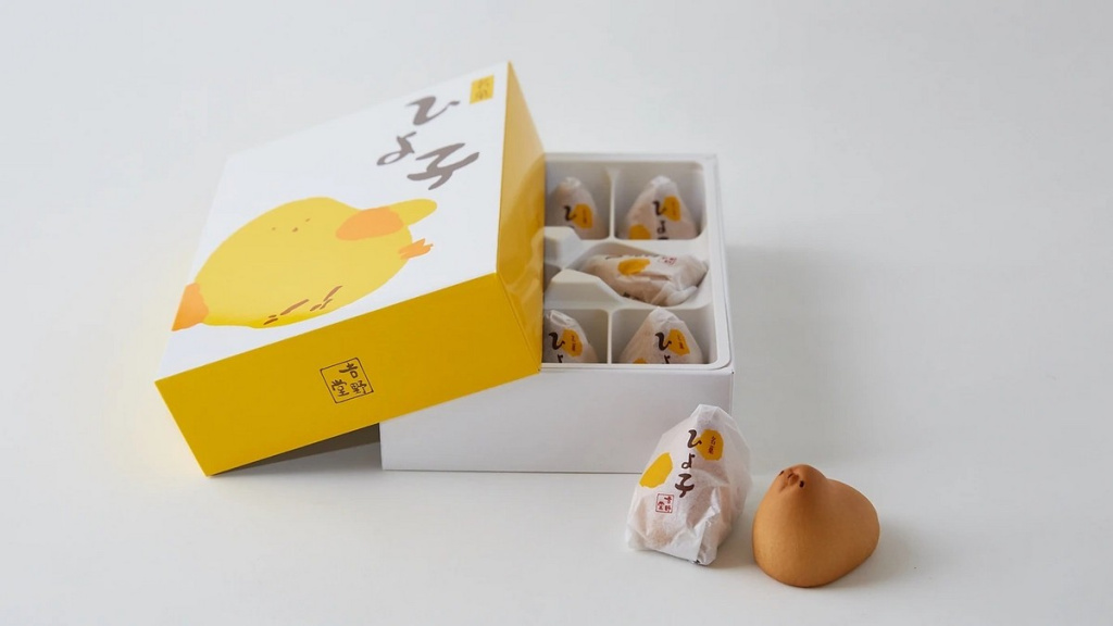 Сладости Hiyoko в форме цыплят с начинкой из пасты адзуки