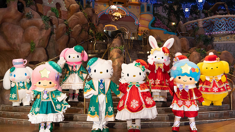 Рождество с Hello Kitty и её друзьями в Sanrio Puroland