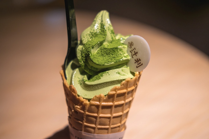 Где лучшее мороженое из зеленого чая матча?