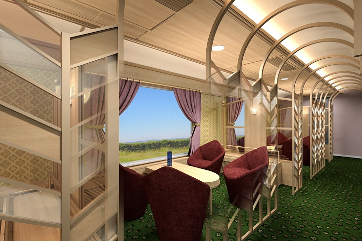 Новый дизайнерский поезд между Киото и Нара 