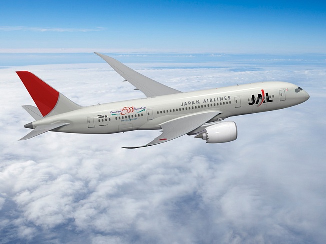 Японская авиакомпания JAL запускает новый лайнер Boeing 787 Dreamliner по маршруту Москва-Токио