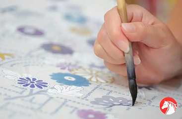 Юдзэн - роспись по ткани