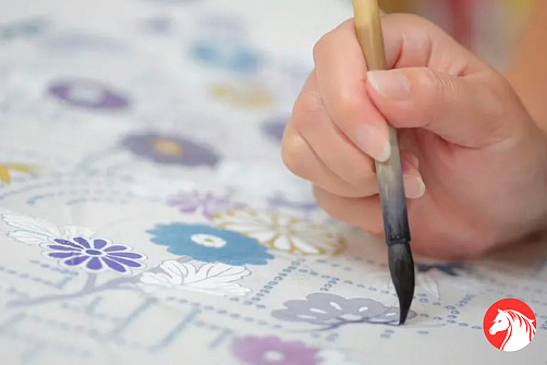 Юдзэн - роспись по ткани