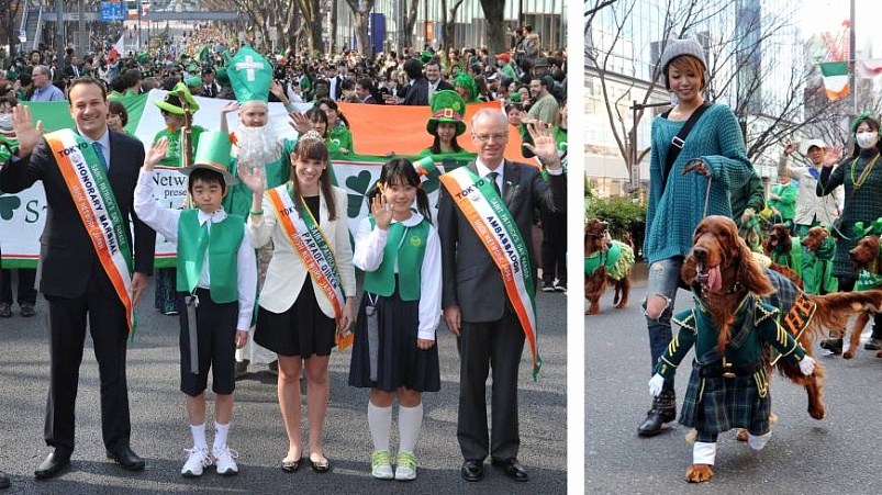 В Токио прошел парад в честь Дня святого Патрика
