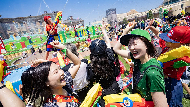 Водный бой в Universal Studios Japan