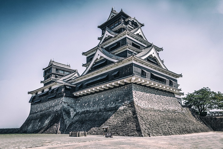 В Японии отреставрировали замок Кумамото, пострадавший от землетрясения