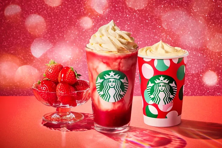 Новый праздничный фраппучино 2024 года от Starbucks Japan