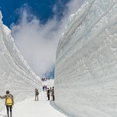 Гигантский снежный коридор Татеяма Куробе