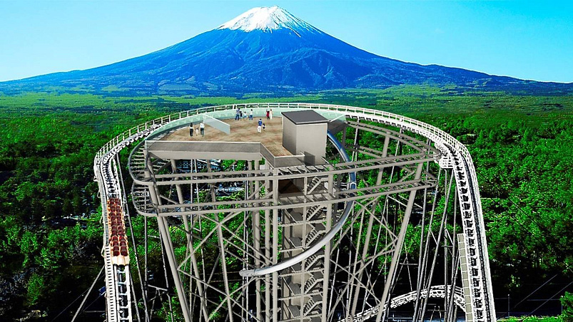 В парке аттракционов Fuji Q Highlands появится смотровая площадка с видом на гору Фудзи.